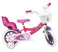 Vélo ATLAS Bicicleta Infantil de 12 Pulgadas, Minnie de Disney, Equipada con 1 Freno Mickey - 1freno, Niñas, Rosa, 12''