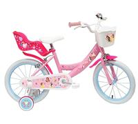 Vélo ATLAS Vélo Fille Bicicleta de 16'' niño niña Princess de Disney, Rosa, 16"