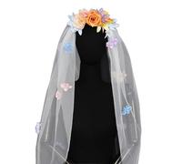 Velo con fotografía realista de | stiaras de boda estilo francés para mujeres viajeras, fotografía, novia delicada, festival, fotografía, celebración,