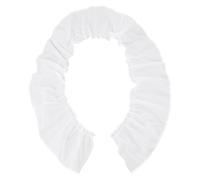 Velo con volantes para niña, color blanco, con volantes, encaje con volantes, velo, diadema, monja, volante, accesorio para el pelo, cinta, diademas de encaje para niñas