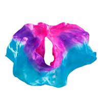 Velo Danza Del Vientre Velos de seda for danza del vientre 200 cm 250 cm 270 cm Bufanda lanzada a mano Mantón Amarillo Naranja Rosa Púrpura Gradiente Tallas grandes.(Color 23,3XL-400cm--114cm)