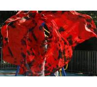 Velo de danza del vientre para mujer, Bufanda de seda con velo for danza del vientre, multicolor, varios tamaños