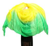Velo de danza del vientre para mujer, Velo de danza del vientre seda Real, bufanda mano, chales, utilería for escenario, Multicolor, varios tamaños