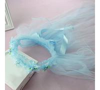 Velo de flores para niñas, fiesta de compromiso, boda, velo con flor para fotografía de portador