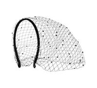 Velo de luto negro | Elegante velo de luto negro para niñas - tocado de, accesorio de peinado para bailes de máscaras, fiestas de té, bodas, desfiles de y