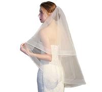 Velo De Novia 2 Niveles Con Peine Longitud La Del Dedo Elegante Transparente Adorno Delicado Velos Blancos Cortos Velo Novia Con Peine Velos Despedida Soltera Para Novias