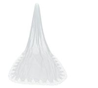 Velo de novia de una sola capa de encaje elegante y sencillo, accesorios de boda (marfil, 30 cm) -