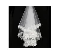 Velo de novia elegante con peine, velo de novia ajustable con encaje drapeado, velo de catedral, vestidos de novia, accesorios nupciales eternos, elementos esenciales de ceremonia de lujo(3m Ivory)