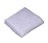 Velo de novia largo Velo de novia una sola capa con perlas estilo catedral, sin peine, color blanco cremoso, 3 m(Color 1,200cm)