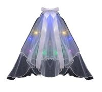 Velo de novia para mujer, simple y corto, de tul, para boda, despedida de soltera (niños, adultos)