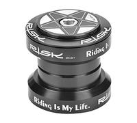 Vélo de Route Casque CNC Direction de Vélo Externe scellé Roulement Haute Précision en Alliage D'aluminium 34mm pour Cyclisme Bicyclette Vélo de Montagne VTT (Noir)