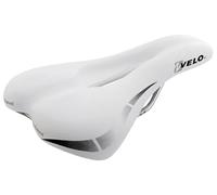 Velo Herren Sattel Wide: Channel-m, 270x175 mm Sillín para Bicicleta, Hombre, Weiß, 175 mm