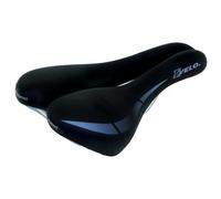 Velo Wide:Channel Touringsattel, Fahrradsattel, O-Zone Full Cut, Wide Channel, ARC-Tech Gefederter Stützpunkt, D2 Konstruktion/Einlage, 250x168mm Sillín para Bicicleta, Mujer, Schwarz, 168 mm