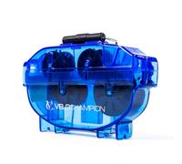 VeloChampion Herramienta de Limpieza de Cadena de Bicicleta - Limpiador de Eficiente - Herramienta Ideal para el Mantenimiento de la Cadena - Fácil de Usar para Todas las Bici (1, Azul)