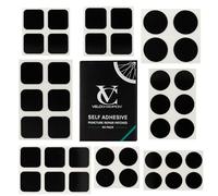 VeloChampion Kit de Reparación de Pinchazos | Parches Autoadhesivos para Neumáticos de Bici para Carretera, MTB, BMX, Ebike | Paquete de 6,10 o 40 + Palancas (40pk Parches)