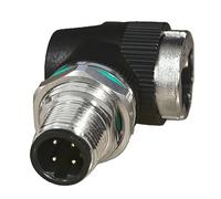 Velocidad Adaptador RJ45 de 8 Pines de 12 mm Adaptador de código D de 4 Pines a Cat6 para Sistemas de automatización Configuraciones Plug and Play de 10 / s Acoplador Impermeable