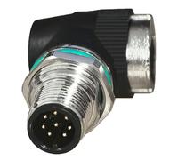 Velocidad Adaptador RJ45 de 8 Pines de 12 mm Adaptador de código D de 4 Pines a Cat6 para Sistemas de automatización Configuraciones Plug and Play de 10 / s Acoplador Impermeable
