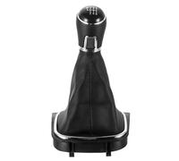 Velocidad Coche Para VW Para Golf 7 Mk7 Para GTI Para GTD Cubierta Guardapolvo Palanca Manual 5 6 Velocidades Pieza Repuesto Interior Pomo Cambio Marchas Cuero(6Speed)