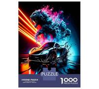 Velocidad del panteón del Coche 1000 Piezas Set De Atmósfera de Carreras de Alto octanaje Puzzle Cartón Grueso-Antiestrés Y Viajes, Entrena El Cerebro para 12+ Años 38x26cm/1000pcs