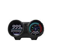 Velocidad Gear Display Motocicleta Accesorios Universales Digital Velocímetro Cuentakilómetros Tacómetro Salpicadero(TYPE B)