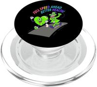 Velocidad máxima por Delante para un Mejor diseño de Salud: Retro Run PopSockets PopGrip para MagSafe