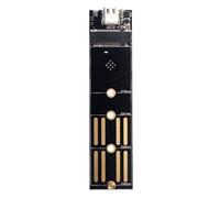 Velocidad rápida NGFFS NVME HDDS TO USB 3.1 tipo C tarjeta adaptadora con dos protocolos y conexión USB C reversible NVME/SATAS 2 elevadores
