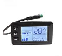 Velocímetro de bicicleta eléctrica con pantalla LCD para G51, sistema de 24 V, 36 V, 48 V, conector de 5 núcleos, controlador de velocidad con soporte para manillar para ciclismo