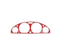 Velocímetro De Coche, Decoración Envolvente, Pegatinas Cubierta Embellecedora Marco, Accesorios Fibra Carbono Para Serie 3 E46 M3 1999-2004 pegatinas(rojo)