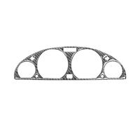 Velocímetro De Coche, Decoración Envolvente, Pegatinas Cubierta Embellecedora Marco, Accesorios Fibra Carbono Para Serie 3 E46 M3 1999-2004 pegatinas(Negro)
