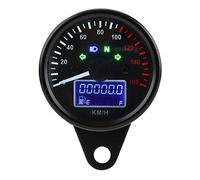 Velocímetro de la motocicleta, Universal Plástico Digital Motocicleta Velocímetro LED lCD KMH Tacómetro160KMH DC12V
