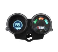 Velocímetro de motocicleta, odómetro, indicador de nivel de, LCD universal, digital, multifuncional, ajustable, 7 colores, retroiluminación DC 12 V para CG125 CG150 Fan150 Brasil