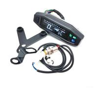 Velocímetro digital LCD para motocicleta, odómetro, tacómetro, medidor con soporte, apto para varios tamaños de rueda, velocidad máxima 199 km/h, RPM máxima 12000