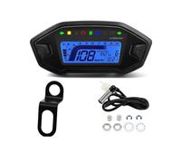 Velocímetro Digital Medidor digital para motocicleta, tacómetro universal para motor, panel de instrumentos, luz señal giro, voltímetro, medidor aceite