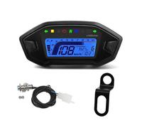 Velocímetro Digital Medidor digital universal para motocicleta, tacómetro, odómetro, nivel de combustible, temperatura del agua, para 2 y 4 cilindros