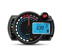 Velocímetro Digital Medidor motocicleta 7 colores, tablero instrumentos moto odómetro digital, tacómetro, medidor de combustible, velocidad máx. 299 km/h