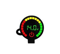 Velocímetro Digital Modelo de motocicleta Voltaje Potencia Voltímetro doble pantalla Medidor temperatura del agua