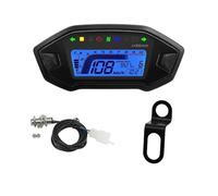 Velocímetro Digital para Motocicleta, Tacómetro Universal para Motor, GrupoDe Instrumentos, Indicador Luz Señal De Giro, Voltímetro, Medidor Aceite Cuentakilómetros(Type A)