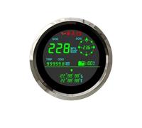 velocímetro Digital tacómetro Accesorios para Motocicleta, Velocímetro Digital De 85mm, Kit De Odómetro con Voltímetro, Juego De Medidor De Combustible, Barco, Camión, Motocicleta Universal
