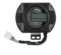Velocímetro digital universal para motocicleta, tacómetro, odómetro, medidor LCD, retroiluminación de 7 colores, rango de 0 a 199 km h y millas, indicador de de 11000 RPM,