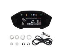 Velocímetro Digital Universal para Motocicleta, Tacómetro, Tablero De Instrumentos, Medidor Pantalla, 10 000 RPM para Cilindros 1, 2 Y 4 Cuentakilómetros(Type X)