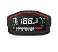 Velocímetro Digital Velocímetro universal para motocicleta medidor digital de 14000 RPM, odómetro viaje 6 velocidades, temperatura del agua y combustible