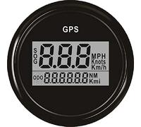 Velocímetro GPS digital ELING con odómetro de barco de garantía con luz de fondo 2 pulgadas (52 mm) 12V / 24V