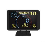Velocímetro GPS HUD con seguimiento de altitud y humedad, para brújula, tiempo, alarma de exceso de velocidad para una conducción más segura en ciudad y carretera