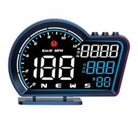 Velocímetro GPS para todos los vehículos, pantalla digital G16 con pantalla grande, alertas de velocidad y ajuste automático de brillo, HUD universal para camiones y coches