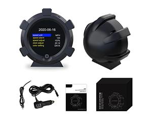Velocímetro GPS X95 MPH, indicador de inclinación de nivel de inclinómetro para coche, medidor de pendiente de velocidad GPS multifuncional, para vehículo todoterreno DC5-28V