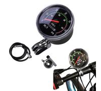 Velocímetro mecánico para bicicleta con cable de 78 cm, odómetro de aleación para ciclismo de carretera y montaña (rectangular)