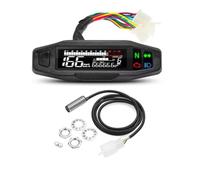 Velocímetro Motocicleta Odómetro Digital Universal KM/H Hora | Cluster Instrumentos Moto Voltímetro Metro Luz Señal Giro Instrumento Impermeable(Meter With Sensor A)