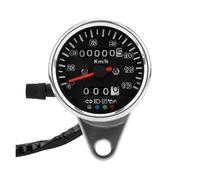 Velocímetro Tacómetro Velocímetro para Motocicleta, Velocímetro Mecánico con Indicador LED, Odómetro, Sensor Indicador De Marcha Y Tacómetro De 140 Km/h