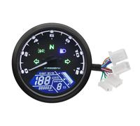 Velocímetro Universal Para Instrumentos Motocicleta 12000RMP | Odómetro Tacómetro 1-4 Cilindros Moto Medidor Moto Digital Dash CYPMDW(Only gauge)