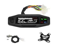 Velocímetro Universal Para Motocicleta, Medidor De Velocidad Digital, Tacómetro, Tablero, Panel De Instrumentos, Medidor, Pantalla LCD Y Soporte Velocímetro(MT0069-M040-6)